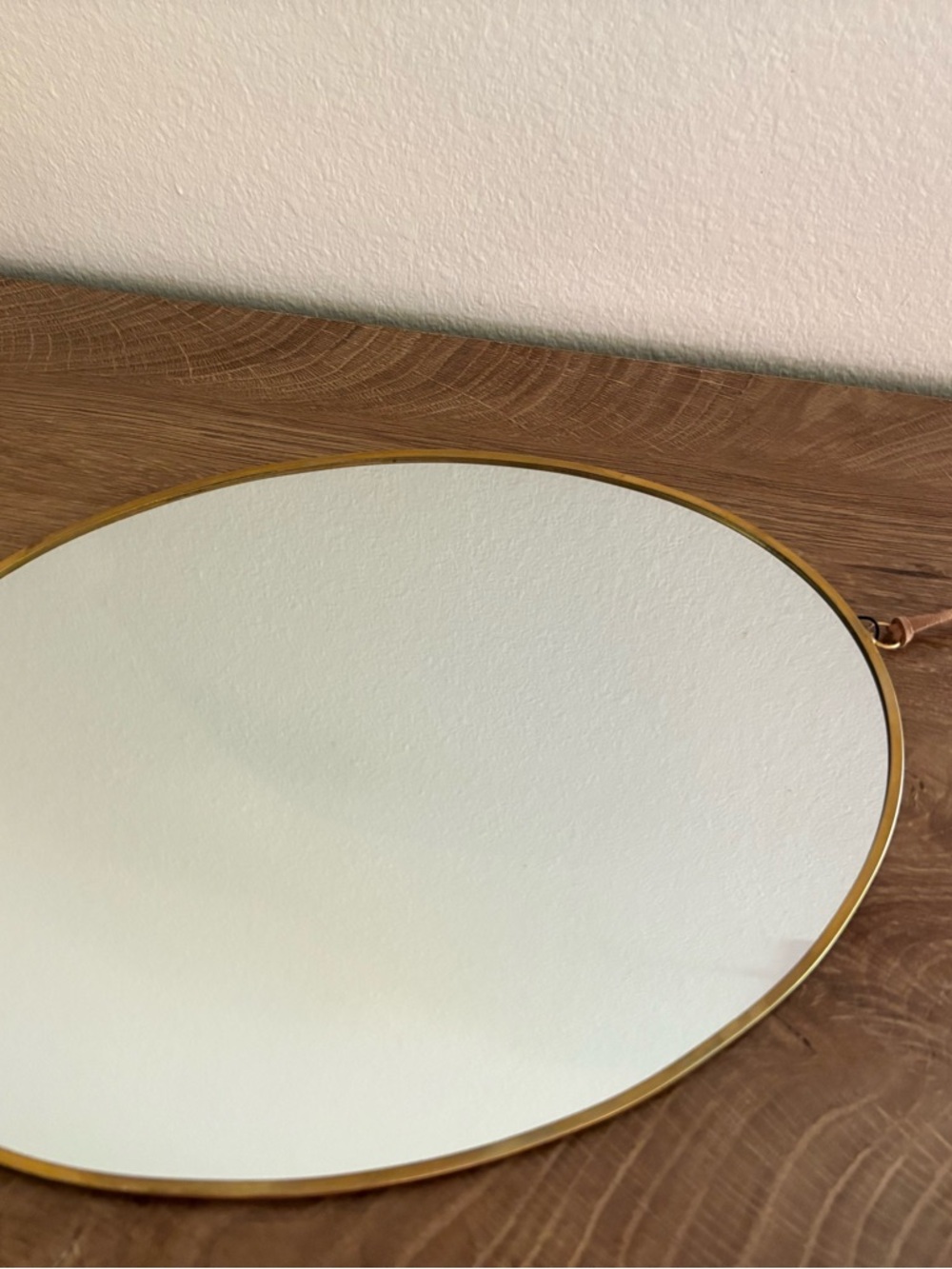 Primitives by Kathy Oval Mirror with Gold Trim